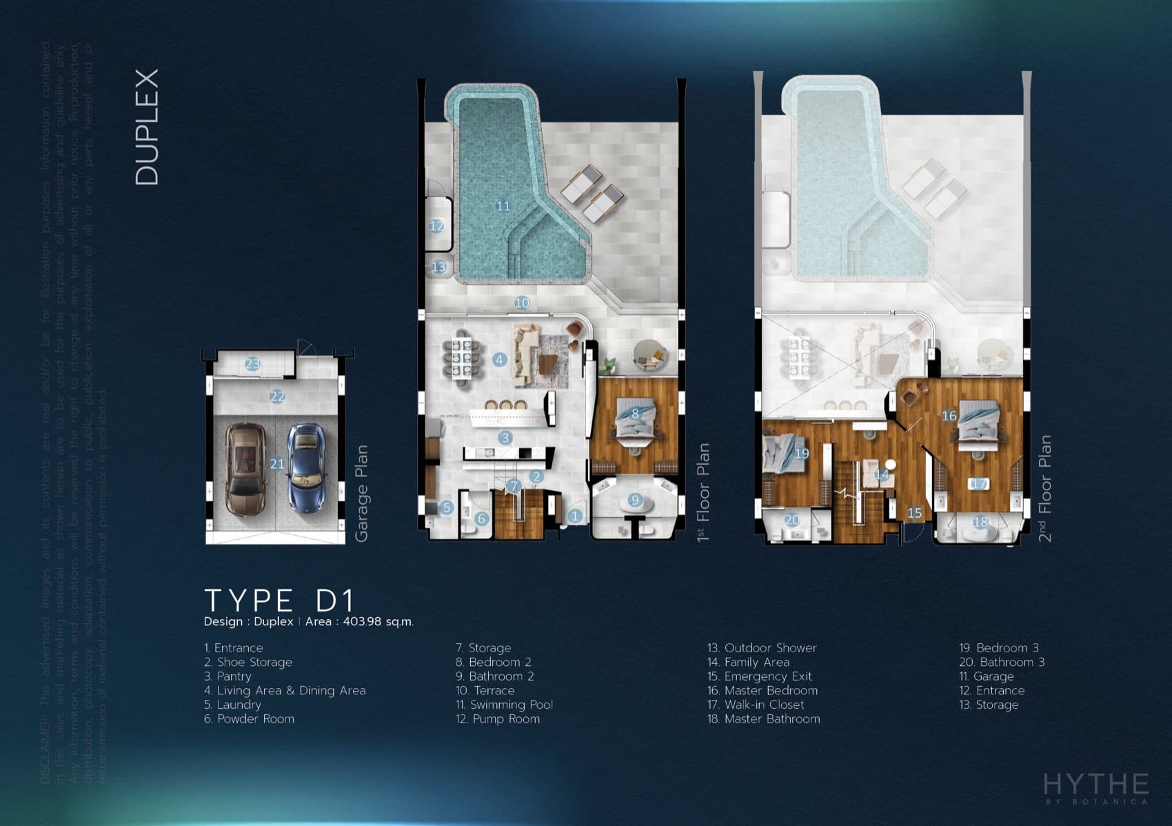 Duplex / Penthouse Collection layout